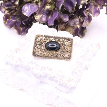 【フランス買付】フラワーモチーフ カボション ブローチ＊Floral Brooch 1960s–1970s