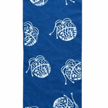 藍染　手拭い　＜鞠＞　桃の節句　端午の節句　出産祝い  ¥3,500