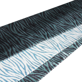 正絹リバーシブル半幅帯｜洗練のゼブラ意匠（薄色×濃色）