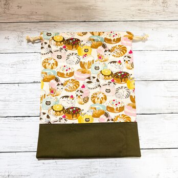 巾着袋　大　【アニマルブレッド】