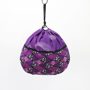 かごバッグ用 インナーバッグ（内袋）巾着袋 バスケット サイザルバッグ