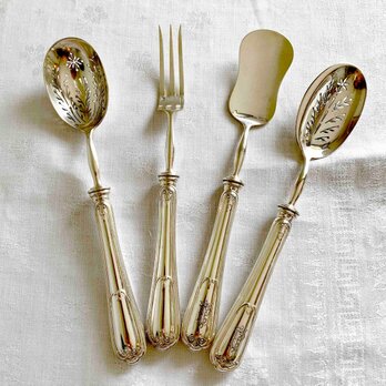 クリストフル ミニャルディーズ 小さなお菓子用サーバー 4本セット アフタヌーンティー お茶会 12TWbs48