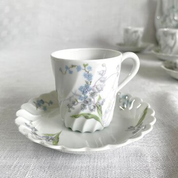 コーヒーカップ＆ソーサー リモージュアビランド すずらん Limoges 12TWdt27-3