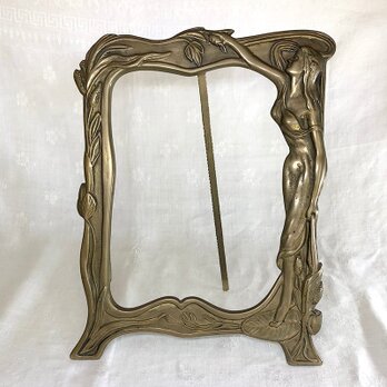 アールヌーボー調 真鍮のスタンドフレーム 額 12OTbm20