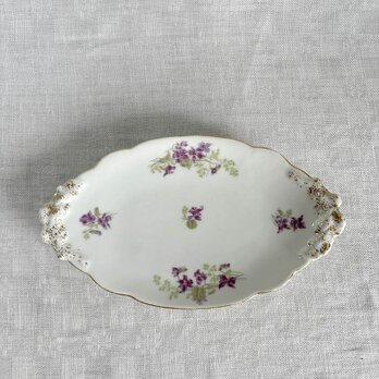 ラヴィエ すみれのプレート オードブル チーズプレート プチガトー AUX LIONS DE FAIENCE 19twe25