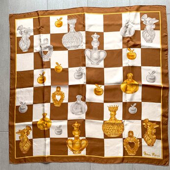 シルクスカーフ ニナ・リッチ 香水瓶 Nina Ricci　12ACci9