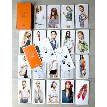 HERMES knotting Cards No.3 スカーフ結び方 12ACbb42