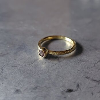 カラーシフトガーネット真鍮リング#12