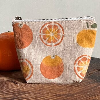 マチありポーチ　おミカン