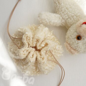 ばあば、ネップヤーンのころりんknit巾着（nördea・KPO8)