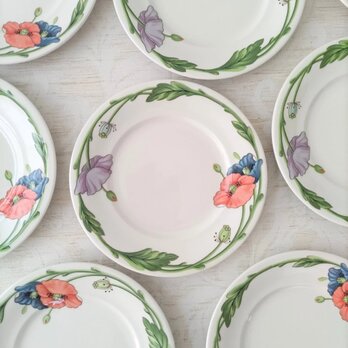 Villeroy & Boch｜AMAPOLA｜ビレロイ＆ボッホ｜アマポーラ｜プレート｜ケーキ皿｜ポピー｜ひなげし