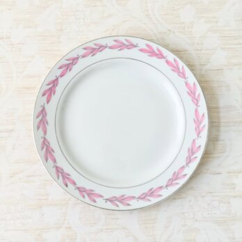 NARUMI CHINA ナルミ 鳴海製陶 オールドナルミ ピンク リーフ プレート ボーンチャイナ