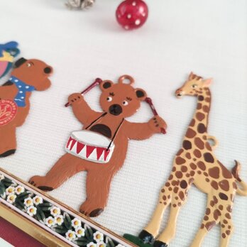 Wilhelm Schweizer｜ヴィルヘルム・シュヴァイツァー｜クマ｜キリン｜すず飾り｜ピューター｜ドイツ