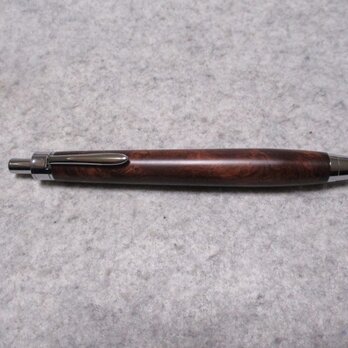 ローズウッドバール　オイル仕上げ　ワンピースタイプの木軸ボールペン(シャープペンシル)　希少材