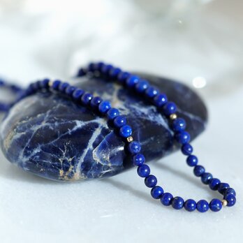 K14GF ラピスラズリネックレス チョーカー 40cm 35cm アジャスター