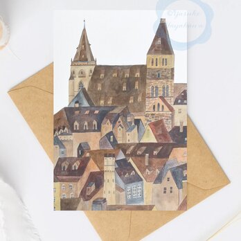 （76）ストラスブールの風景のポストカード　3枚セット