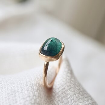 K10[ブラジリアンエメgreen tourmaline]ring