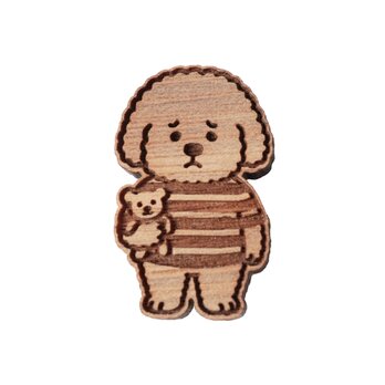 【木ｔｃｈ】クルミの木・ブローチ（マイテディ＆ミー）