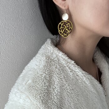 亀子結び水引ピアス