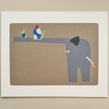 「距離感」切り紙原画作品