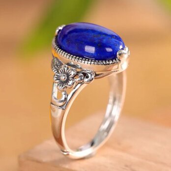 ラピスラズリのリング - あなたの手元を華やかに彩る R458
