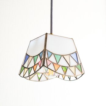 E17＊ステンドグラスのペンダントライト　ガーランド