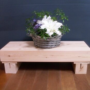 【Yさま専用ページ】国産ヒノキ　木製　頑丈なローテーブル　飾り台　踏み台　ベンチ　サイズオーダー可　K424