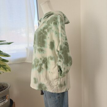 1点もの！ダブルガーゼポッケ付きパーカー