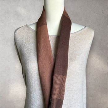 【手織り】綿糸のストール・送料無料・