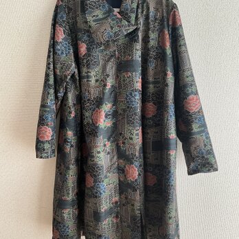 大島紬テントラインコート