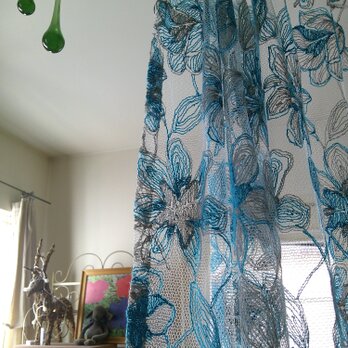 花刺繍×tulle caféstyle＆束ねるribbon