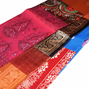 リバーシブル半幅帯｜「切嵌インドサリー」