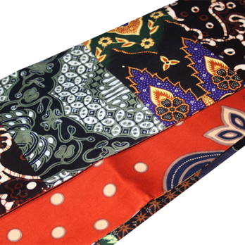 半幅帯｜「ジャワ更紗（バティック）」切嵌（キリバミ）