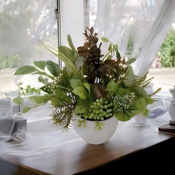 光触媒　人工観葉植物　ウォールグリーン　フェイクグリーン　寄せ植えユーカリ