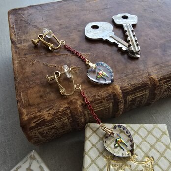 恋する夜の猫ヴィンテージガラス　No.61