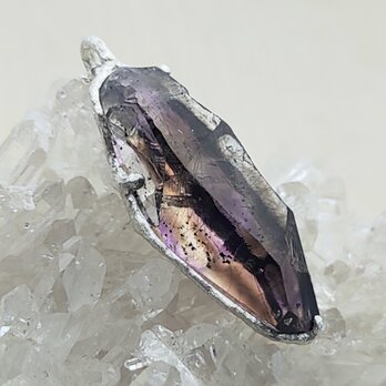 鉱物の表情＊Brandberg amethyst pendant
