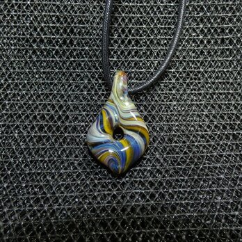 ドリームキャッチャーNO.458（ガラス、とんぼ玉、一点物、夢、伝統工芸、ネックレス）