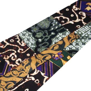 角帯｜「ジャワ更紗」切嵌（キリバミ）