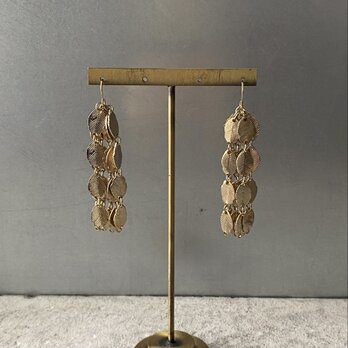 Vintage 90s-00s retro botanical leaf chain tassel pierce