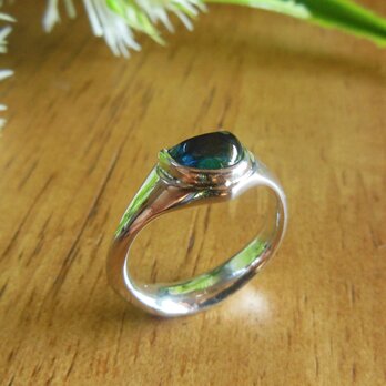 インディゴライト　トルマリン　リング