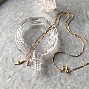 NA153-【 AVON 】エイボン・ヴィンテージネックレス Gold Tone Geometric Lariat