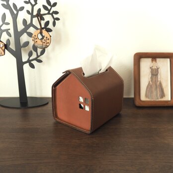 おうちの形のティッシュBOX