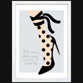 カジュアルヒール　送料無料 　どうせなら楽しいポスター　イラスト　ポスター　アートポスター　アート/sei検索新着順　3995