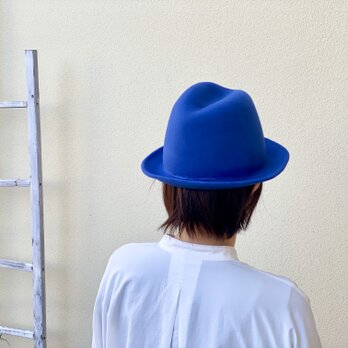 木型で作った ふたこぶフェルトハット