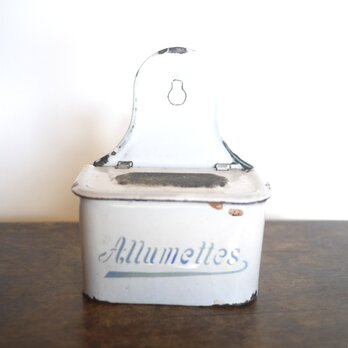 ホーロー缶　ALLUMETTES　アンティーク フランス