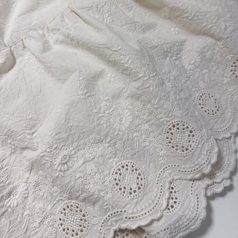 ワッシャースカラップコットンティアードスカート