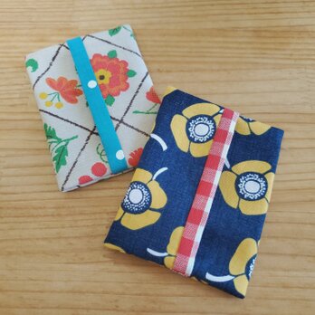 まとめて2個！子供用⭐️ミニポケットティッシュケース キッズ用 フラワー