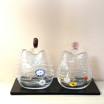 ガラス雛(ミルフィオリ)