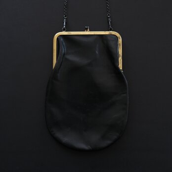 レザーショルダーポーチ　frame porch SLAO-51 ＜鹿革 black＞ 02