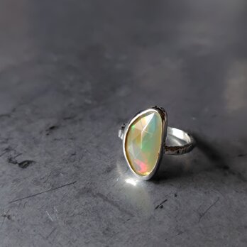 エチオピアオパールシルバーリング#9.5